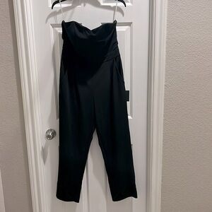 Girl's Night Black Strapless Culotte Jumpsuit size Large